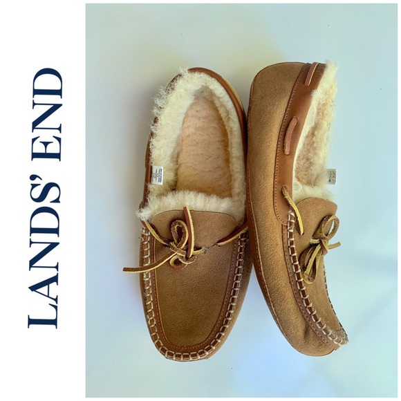 lands end mens slippers